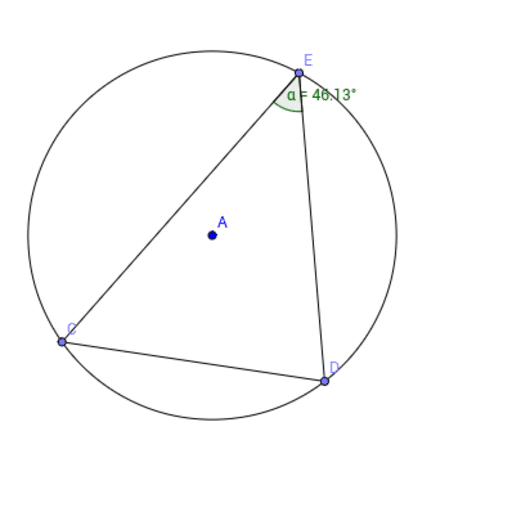 Equal chords, equal angles – GeoGebra