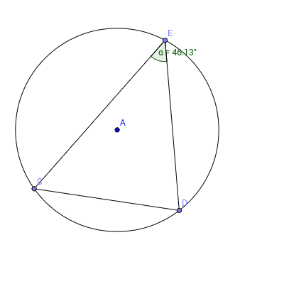 Equal chords, equal angles – GeoGebra