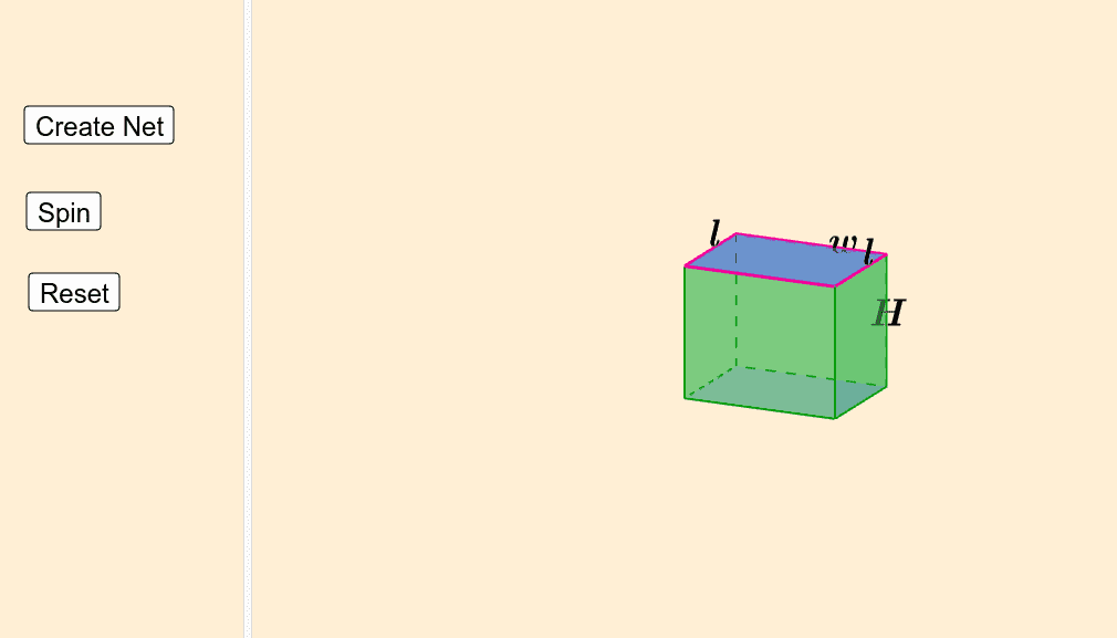 cube prism net