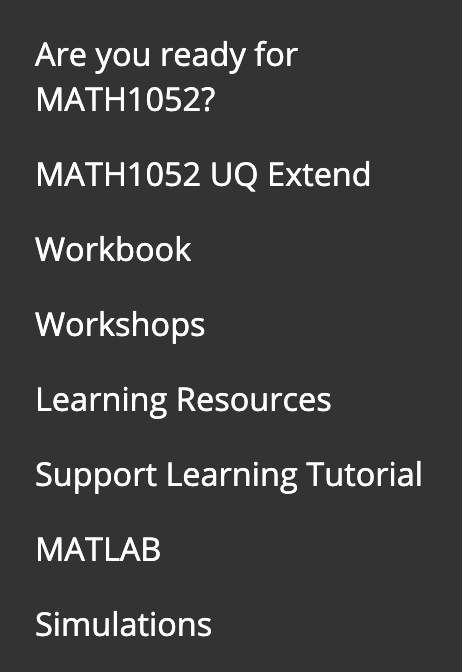 MATH1052 overview