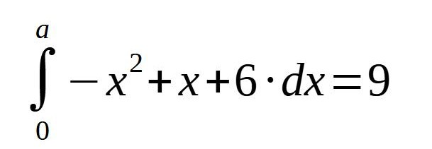 ¿Cuánto debe valer a en la siguiente integral?