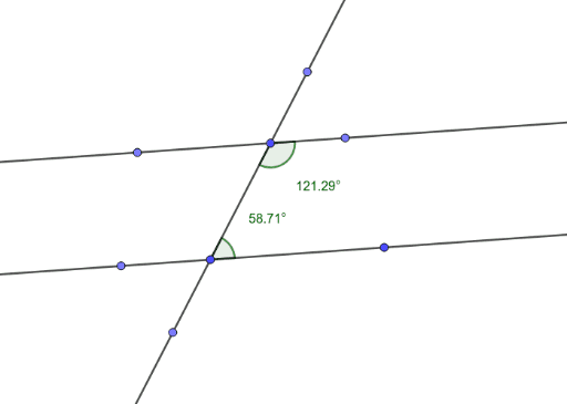 Consecutive Interior Angles (SUPPLEMENTARY) – GeoGebra