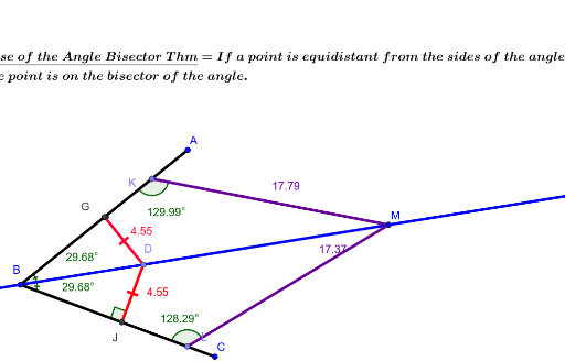 Converse of angle outlet bisector theorem class 10