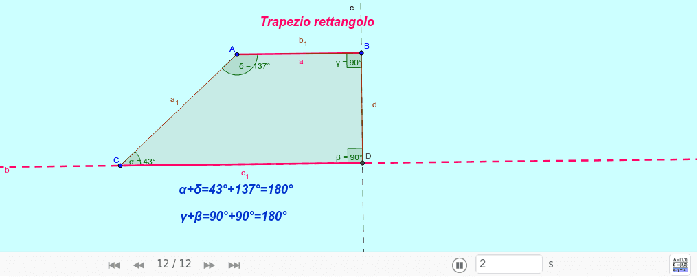 Come Trovare L'altezza Di Un Trapezio Rettangolo Senza L'area Trapezio rettangolo – GeoGebra