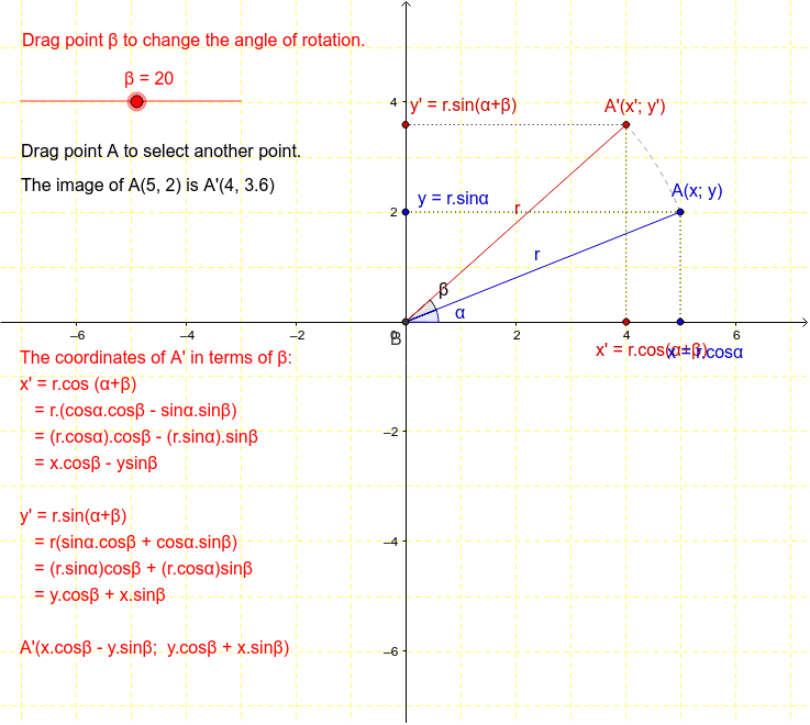 Rotation: formula – GeoGebra