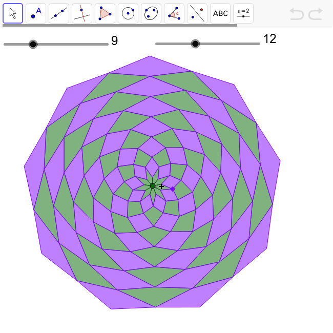 Kite Spiral Tool GeoGebra