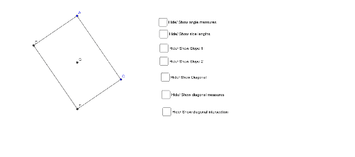 properties of a rectangle labeled