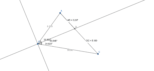 Angle Bisector theorem Proof – GeoGebra