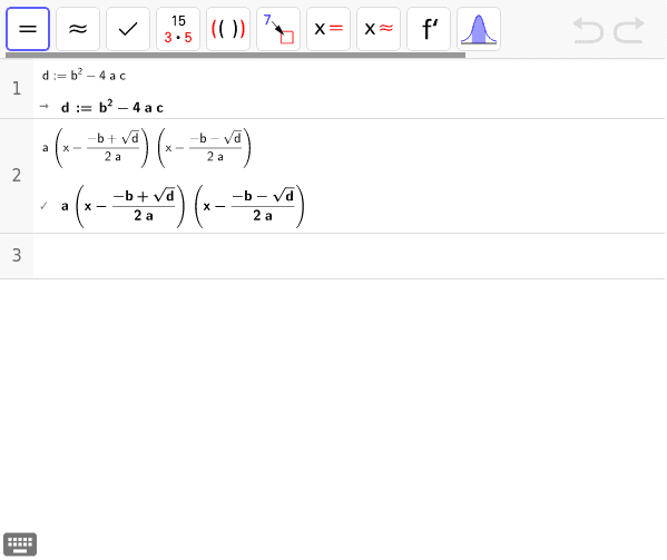 Faktorisering Af Andengradspolynomier – GeoGebra