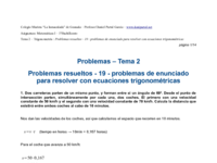 Problemas resueltos - 19 - problemas de enunciado para resolver con ecuaciones trigonométricas.pdf