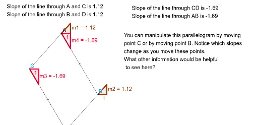 Parallelogram Explorations Geogebra 7107