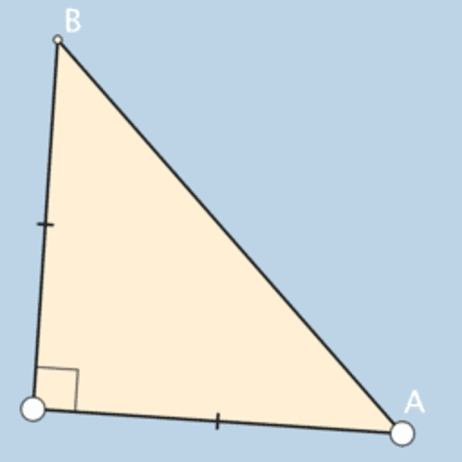 area of isosceles right triangle with hypotenuse h
