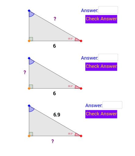 Trigonometry Finding Lengths Geogebra 2448