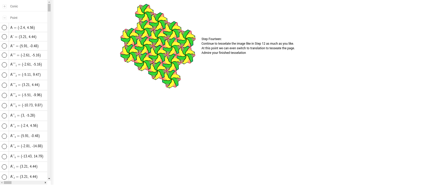 tessellation rotation reflectrion pdf super teacher