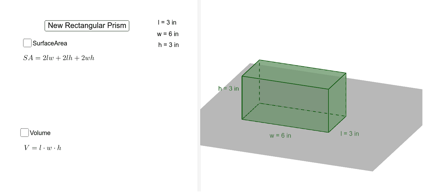 lateral surface area of a rectangular prism