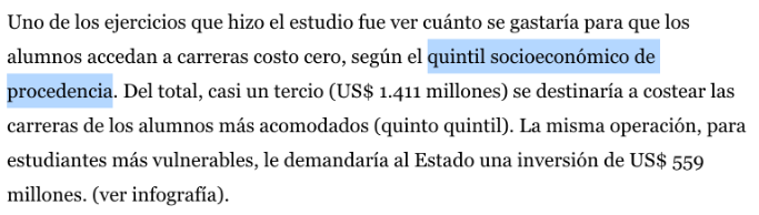 Lee la noticia del link y luego responde las preguntas.

[b]https://www.latercera.com/noticia/estudio-gratuidad-para-20-mas-rico-cuesta-mas-del-doble-que-para-quintil-mas-vulnerable/[/b]