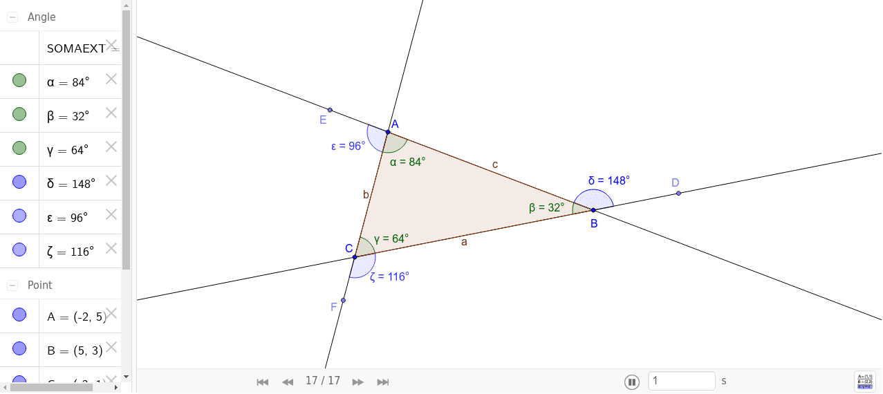 Relações Entre ângulos E Lados De Um Triângulo 2 Geogebra 8324