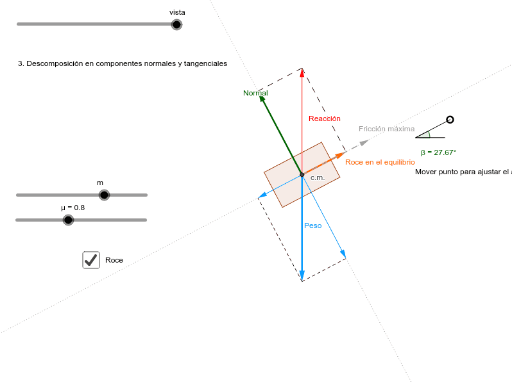 Bloque En Plano Inclinado Geogebra 9258