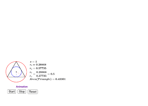 The Area of a Regular Triangle – GeoGebra