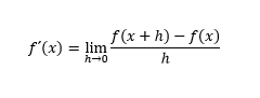 Contrastar la pendiente hallada y compararla con la definición del concepto de derivada planteada a continuación, para establer conclusiones.