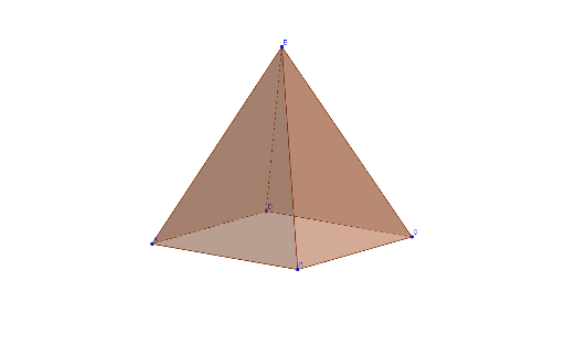 Pyramide à Base Carrée Geogebra