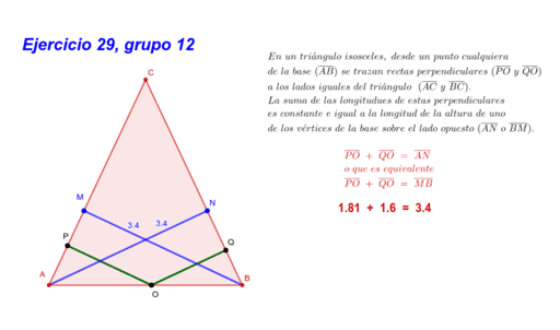 Propiedad Triángulo Isósceles Geogebra