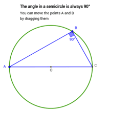 Circle Theorems for iGCSE – GeoGebra