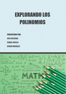 EXPLORANDO LOS POLINOMIOS