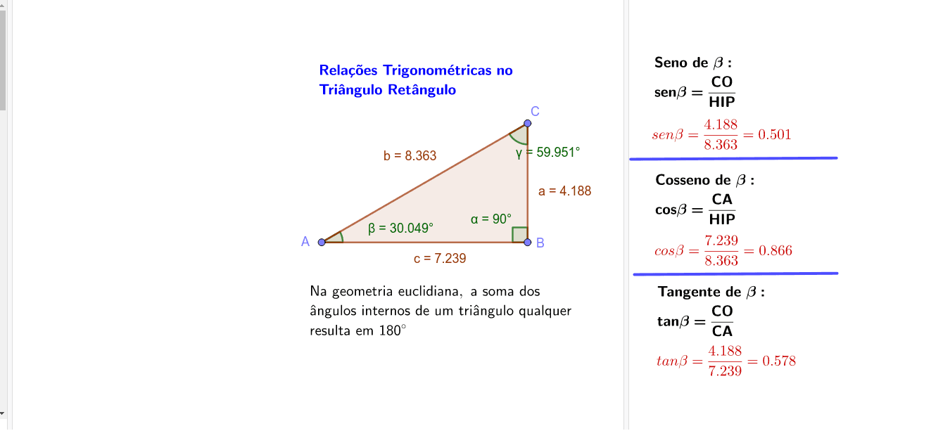 Relações Trigonométricas 