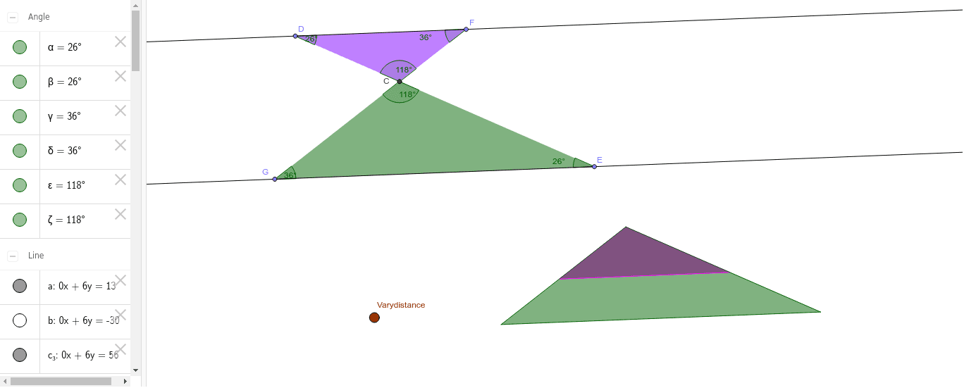 Parallel Lines Divide Triangles