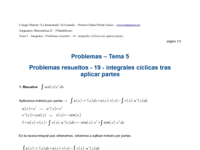 Problemas resueltos - 19 - integrales cíclicas tras aplicar partes.pdf