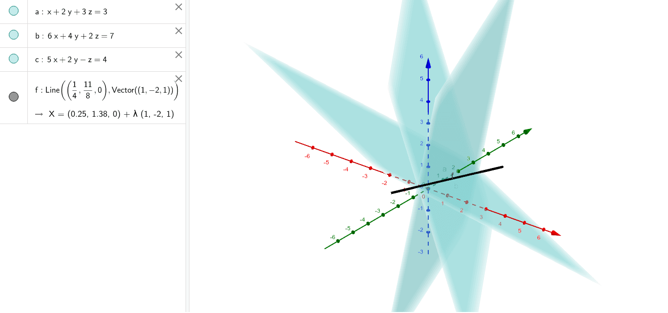 Cramer S Solution To Singular System In R3 Geogebra