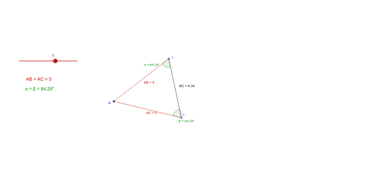 Base Angle Theorem Of Isosceles Triangles Geogebra 3010