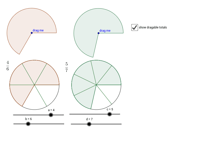 Fraction Circles – GeoGebra