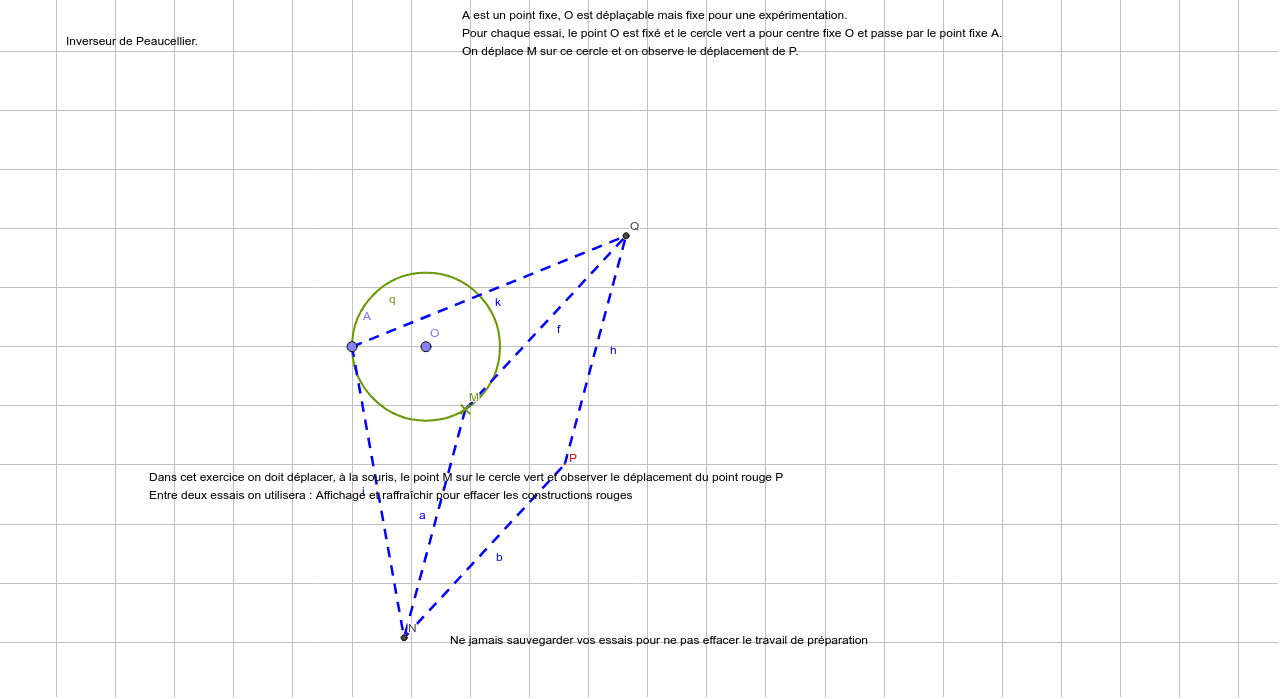 Inverseur De Peaucellier 4 5 3 Geogebra