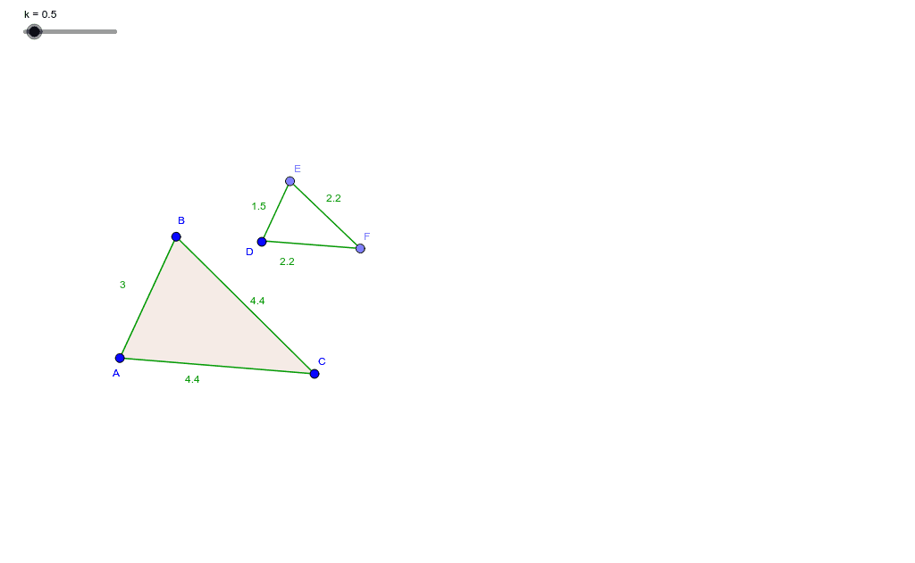 Sss Similarity Geogebra