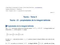 Teoría - 21 - propiedades de la integral definida.pdf