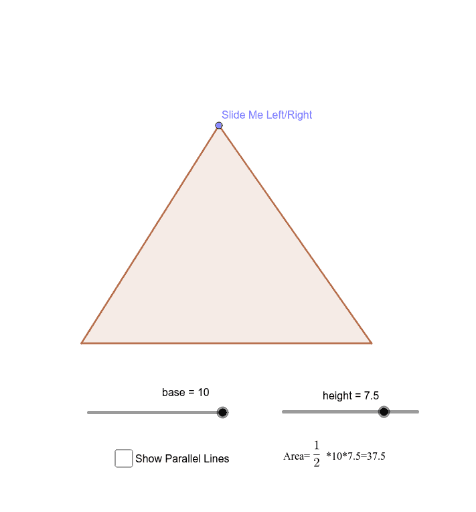 Shearing a Triangle – GeoGebra