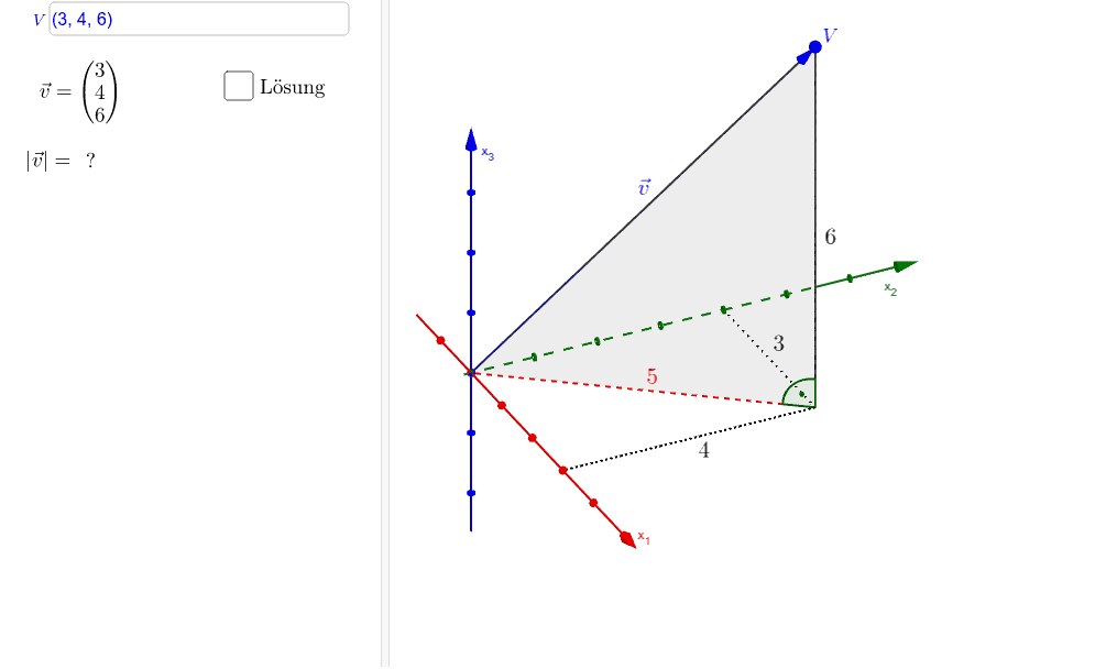 Betrag Eines Vektors – GeoGebra