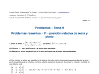 Problemas resueltos - 11 - posición relativa de recta y plano.pdf