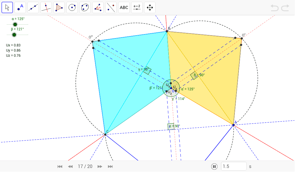 Coeficientes De Reducción De Los Ejes Axonométricos – GeoGebra