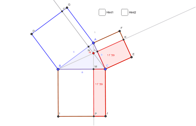 余弦定理の発見 Geogebra