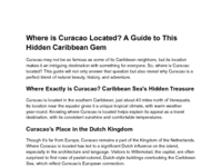 Where is Curacao Located_ A Guide to This Hidden Caribbean Gem (1).pdf