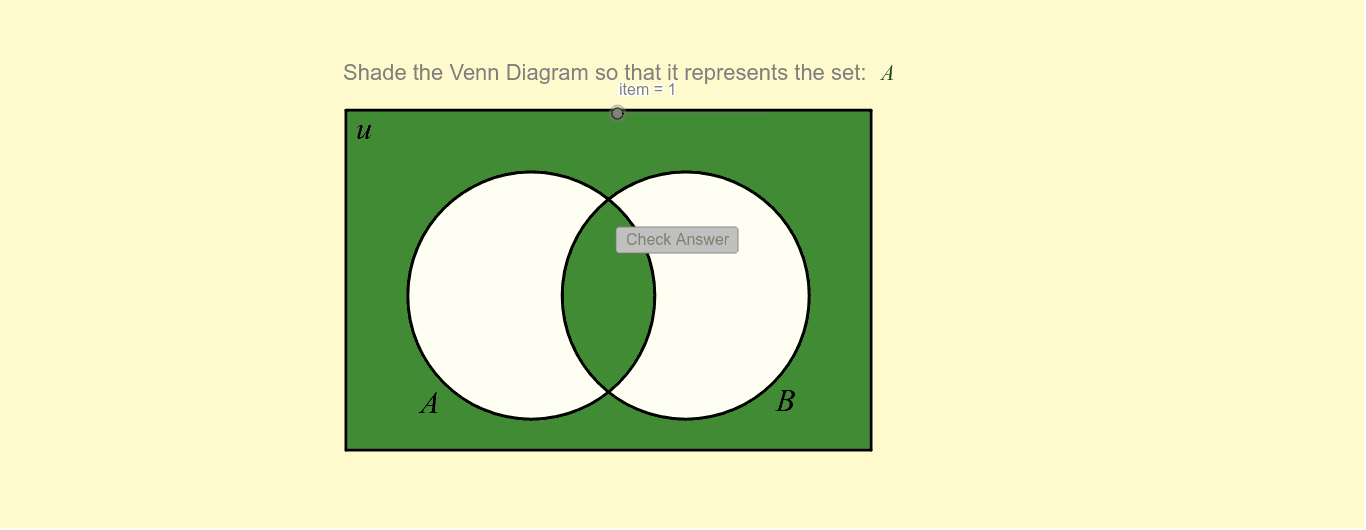 Venn Diagram – GeoGebra