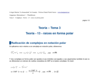 Teoría - 13 - raíces en forma polar.pdf