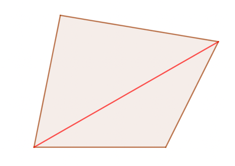 [size=85]Eine Diagonale im Viereck[/size]