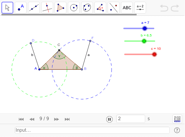 KETAKSAMAAN SEGITIGA – GeoGebra