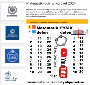 matematik-och-fysikprovet-2024 , se även YouTubelänk , .pdf