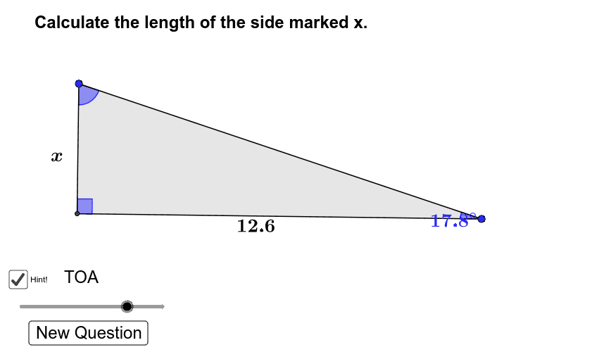 Trigonometry Finding Side Lengths Geogebra 2379