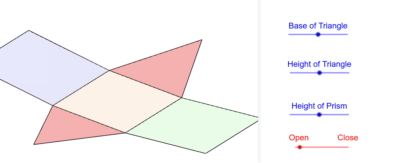 surface area of a triangular prism net